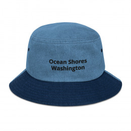 Ocean Shores Washington Denim bucket hat