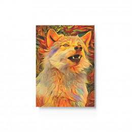 Colorful Wolf - Hard Backed Journal