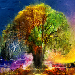 Colorful Oak Tree Jigsaw puzzle