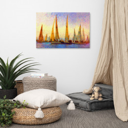 Sunshine Sails Painting on Canvas - 24 x36 Inches